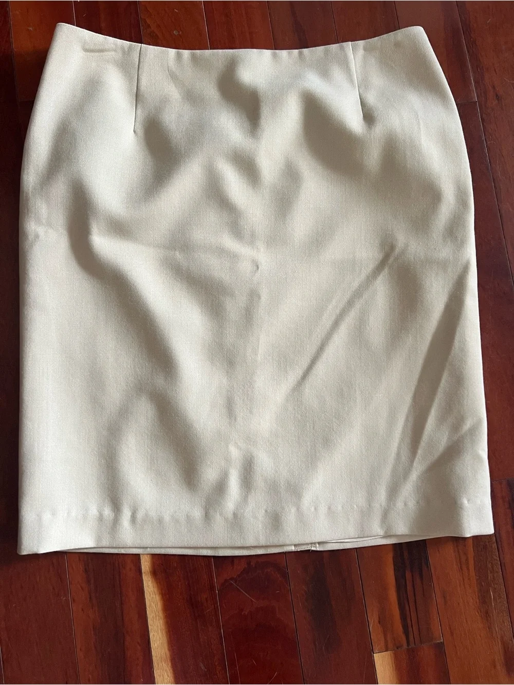 Pendleton 100% Virgin Wool Cream Pencil Skirt Size 12